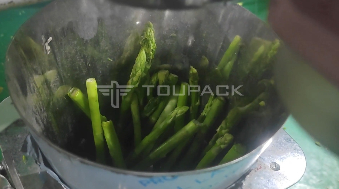PLC Máy cân tự động Bao bì Long Strip Sản phẩm Asparagus 14 Head Multihead Weigher