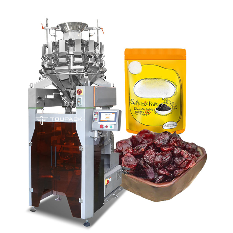 Máy đóng gói dọc tự động trái cây khô củ tốc độ cao 120BPM Máy cân và đóng gói thông minh