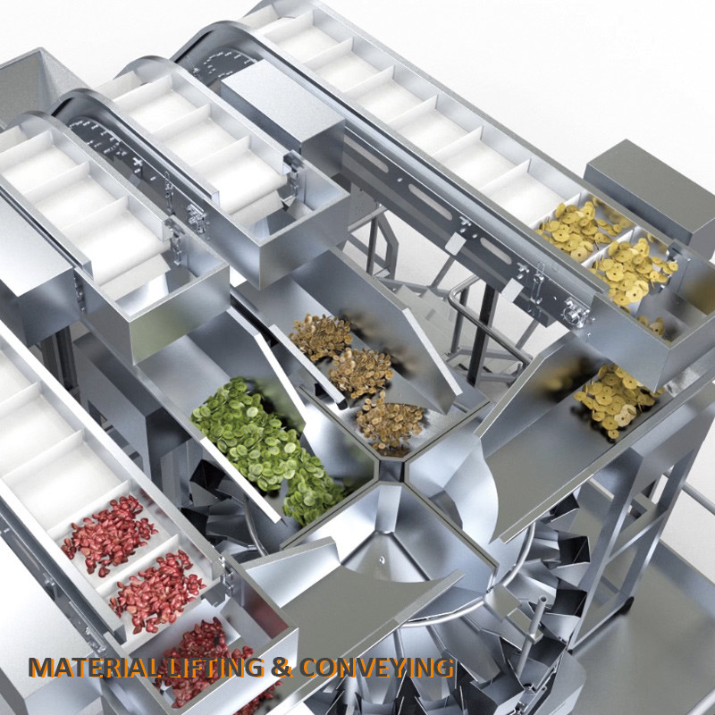 32 đầu máy cân nhiều đầu trái cây và rau khô nước Chips Crisp Mix Dried Fruits Packaging Machine