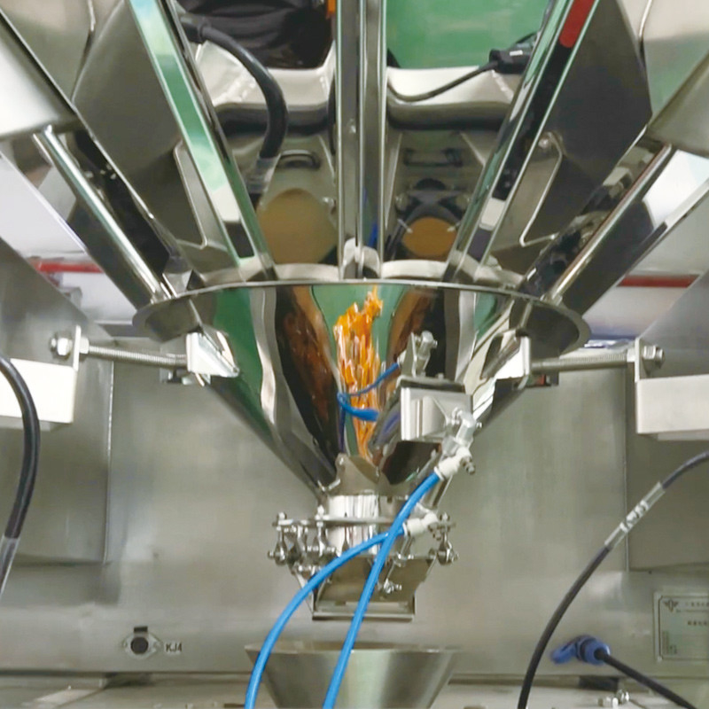 10/14 Hoppers Multihead Weigher Máy đóng gói hạt túi nhựa Máy đóng gói trọng lượng đa đầu dọc