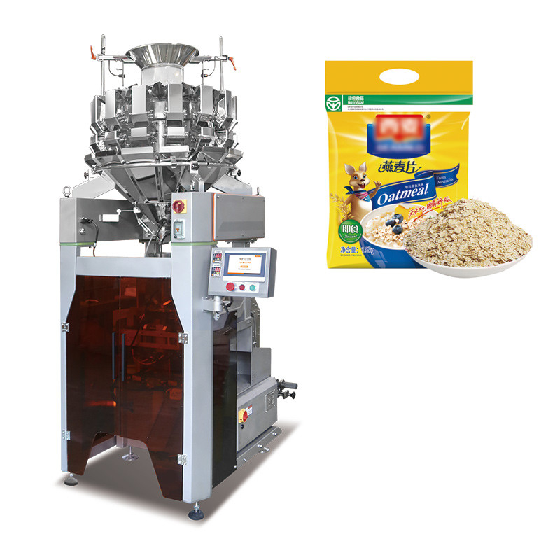 Tự động đa đầu cân đồ ăn nhẹ Vffs Nitrogen Packing Machine với máy dò kim loại