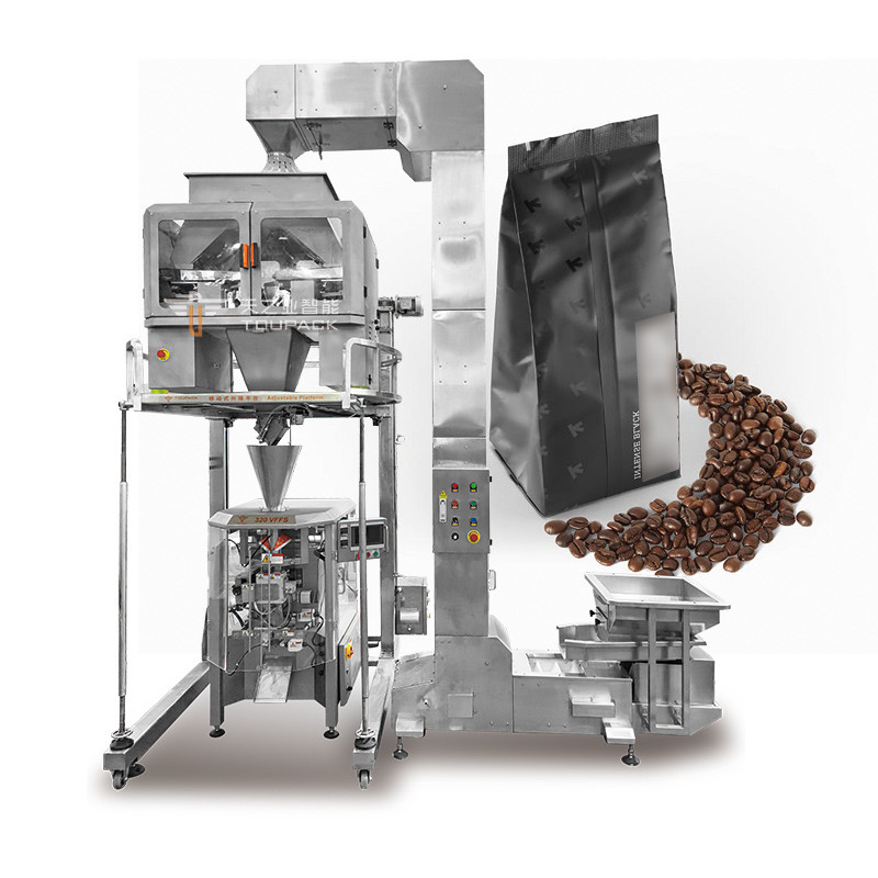 240g 480g 1kg ốp đậu phộng ốp niềng túi túi túi xách bao bì Dried Fruit Snack Multihead Weigher Premade Bag Packing Machine