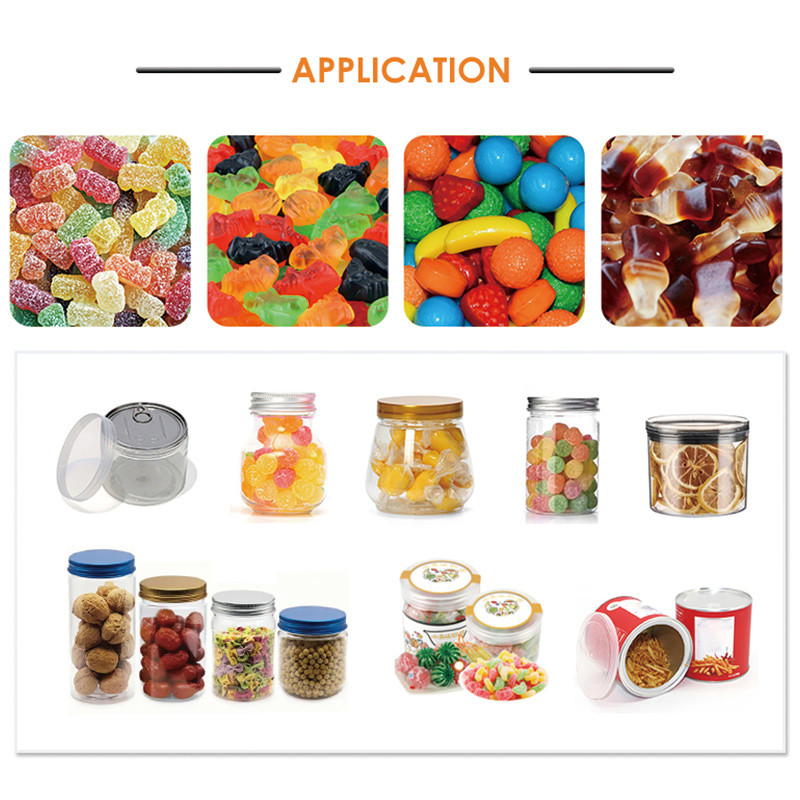 Máy nạp hộp Máy nạp kẹo mềm Máy nạp kẹo gummy Bear Máy nạp 14 đầu Máy đóng gói cân