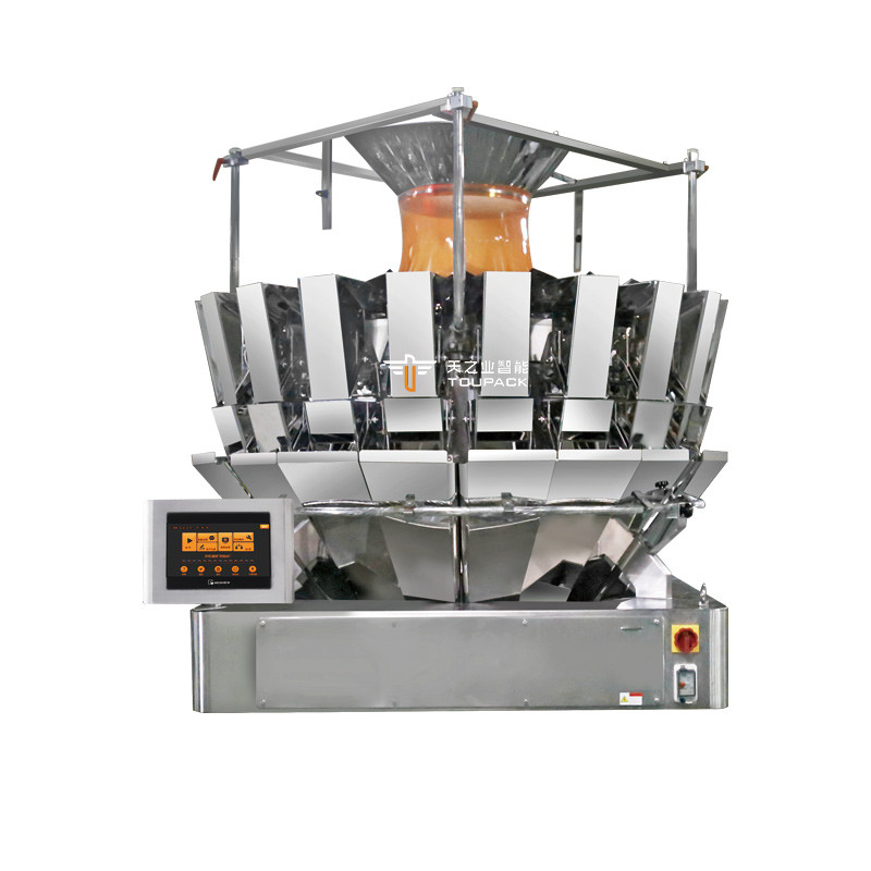 14 Hopper Multihead Weigher Máy đóng gói tự động Doypack Máy đóng gói chip ngô nitơ