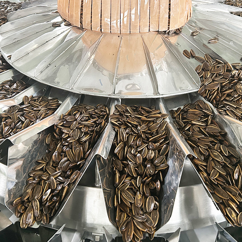 14 Hopper Multihead Weigher Máy đóng gói tự động Doypack Máy đóng gói chip ngô nitơ
