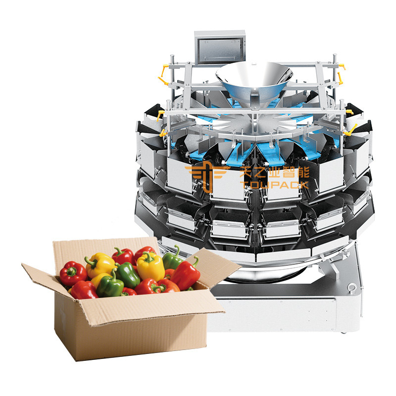 Máy điền trái cây tự động Cherry Blueberry Strawberry Orange Green Pepper Box Box Box Machine