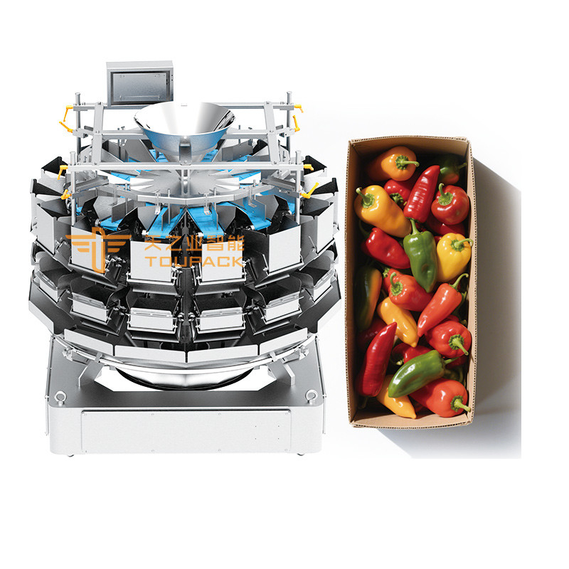 Máy điền trái cây tự động Cherry Blueberry Strawberry Orange Green Pepper Box Box Box Machine