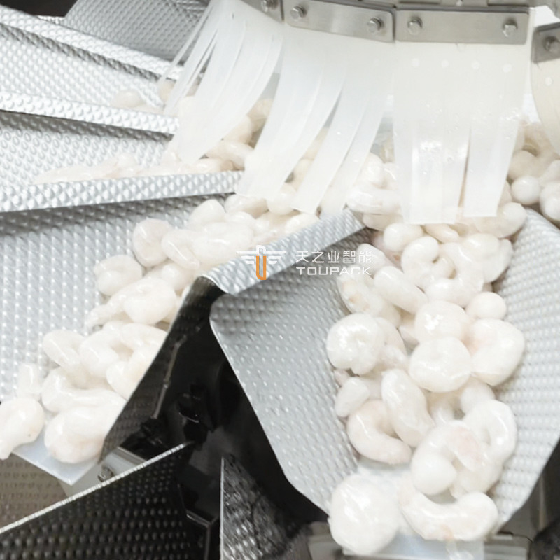 Máy đóng gói túi hình dạng bất thường đa chức năng Popcorn Chicken tự động túi đứng Frozen Pork Doypack