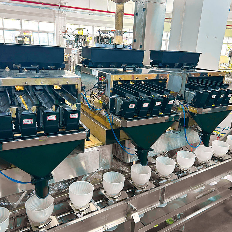 Máy đóng gói thức ăn cho vẹt dạng túi tự động 10g-1000G, máy đóng gói đường, các loại hạt, gia vị, trà lá, máy đóng gói dạng gói, cân định lượng đa đầu