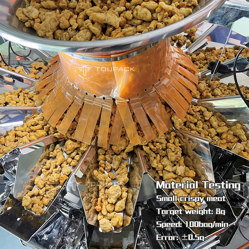 10/14 Hoppers Multihead Weigher máy đóng gói viên nhựa túi dọc Multihead máy đóng gói cân
