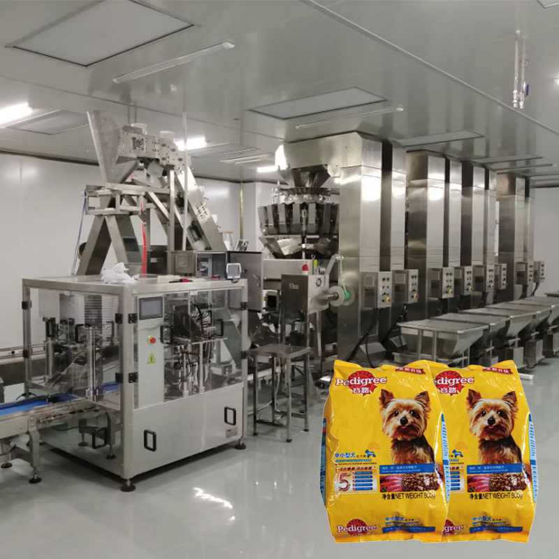 Máy đóng gói túi hoàn toàn tự động đồ ăn vặt đồ ăn vặt khoai tây chiên Popcorn Nitrogen Splashing Doypack Packing Machine