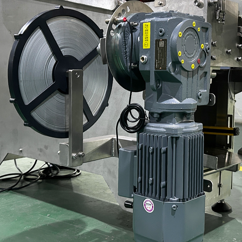 Máy đóng gói túi lưới liên tục Máy đóng gói nhanh tự động Ngô hải sản thịt nướng Hỏi lưới túi kín