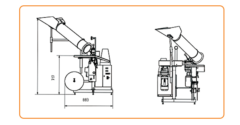 Máy làm túi lưới đóng gói TOUPACK PP hành, tỏi và khoai tây