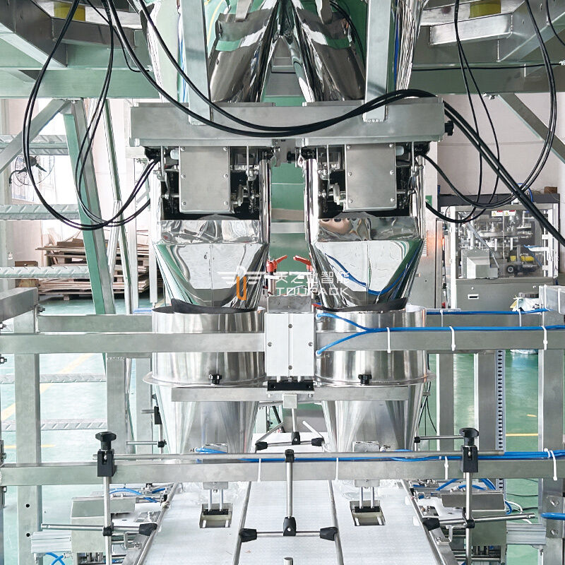 Dây chuyền đóng gói vỏ sò trái cây Máy cân và chiết rót trái cây tự động Hộp PET Hệ thống đóng gói trái cây