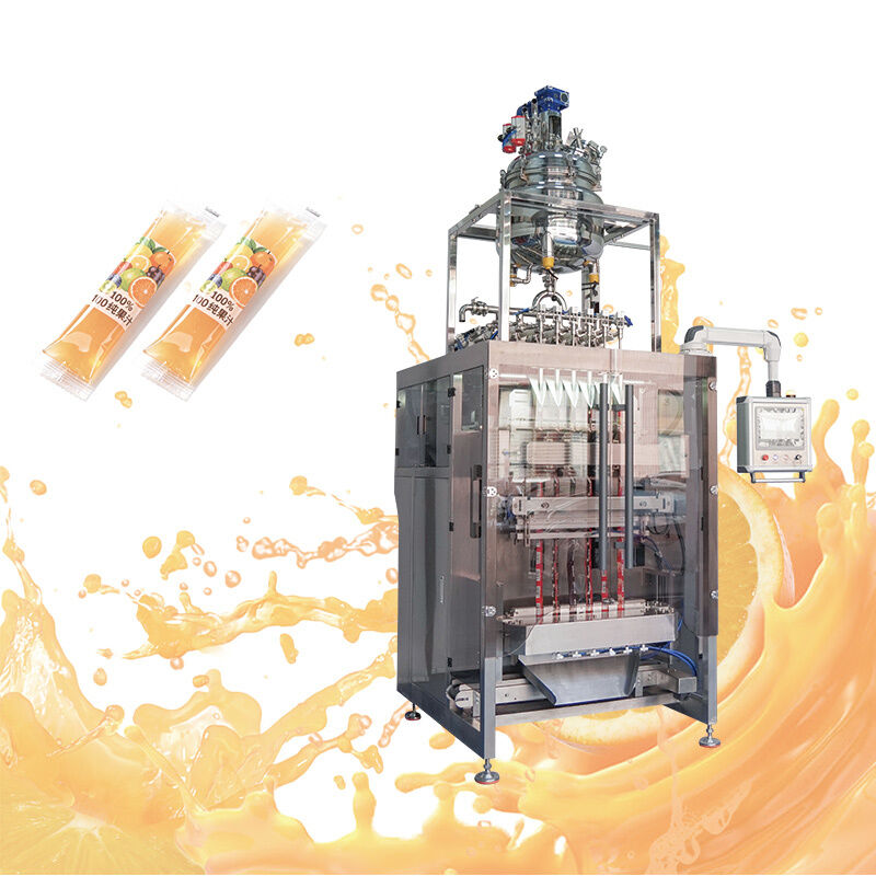 Máy đóng gói túi chất lỏng tự động nhiều làn 50ml 100ml nước ép trái cây kem que thạch que đóng gói