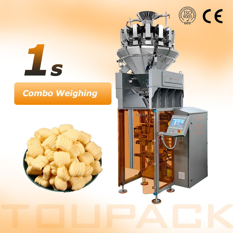 High Speed Automatic Vertical Packing Machine for Snacks Nuts Granules Food Packaging Machine