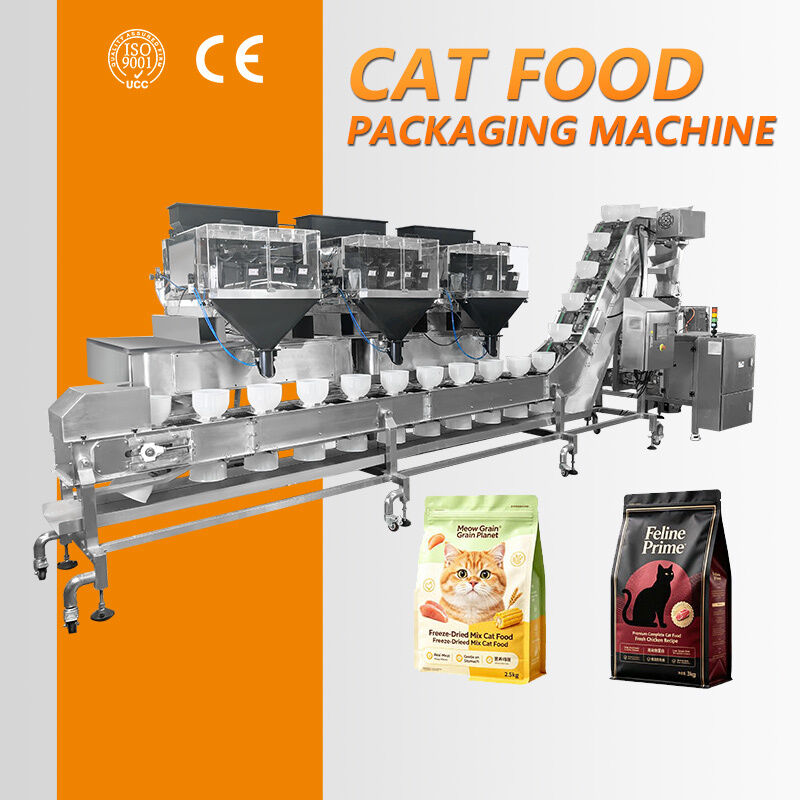 Đánh nặng thông minh hơn, đóng gói thực phẩm thú cưng tốt hơn, giải pháp tự động hóa tùy chỉnh từ cho ăn đến túi hoàn thành