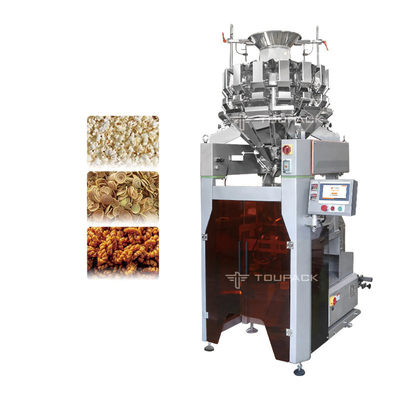 14 Đầu Máy đóng gói tất cả trong một Máy cân thực phẩm nhiều đầu cân 4kw