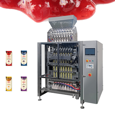 Máy đóng gói gói bằng thép không gỉ Jam Jelly Candy Stick Máy đóng gói nhiều làn