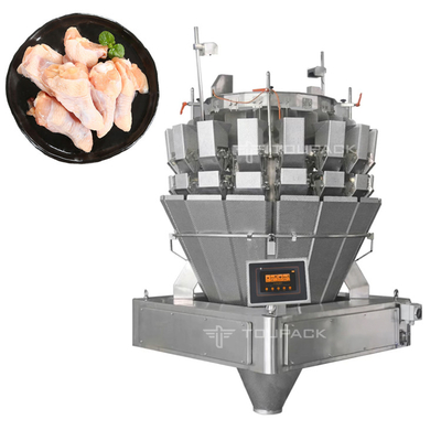 Nhiều chức năng 16 đầu vít cho ăn cân cân và đóng gói máy cho chân gà tươi