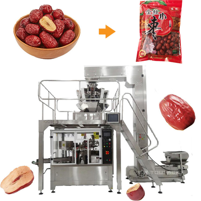 Máy đóng gói túi trước Red Jujube Tốc độ 16-60 túi / phút