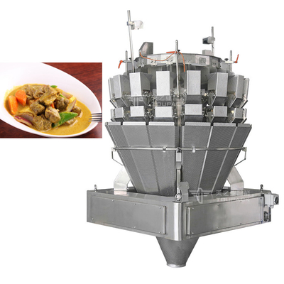 MCU 16 Đầu vít cho ăn nhiều đầu cân cho thực phẩm được làm sẵn thịt bò cà ri thịt tươi