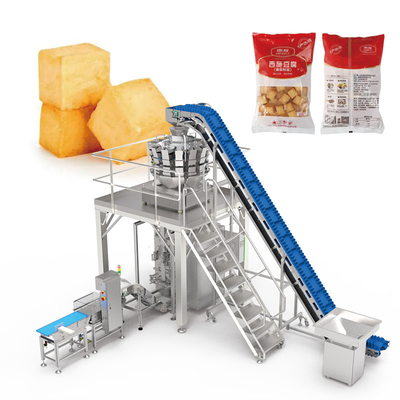 Máy VFF tự động đa đầu cân salad rau quả và máy đóng gói rau quả