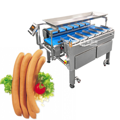 SUS304 thịt tinh khiết xúc xích dây chuyền vận chuyển nhiều đầu cân