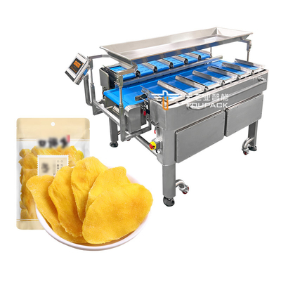 xoang khô Máy vận chuyển dây đai nhiều trạm tự động thủy sản dưa hấu cá filet bàn mục tiêu trọng lượng đối trọng