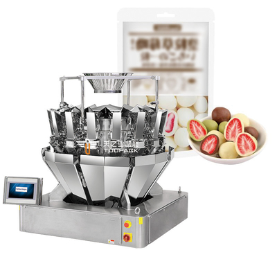 Tự động đứng lên túi Doypack cân đóng gói hạt hạt đậu phộng hạt dẻo Multihead cân máy điền