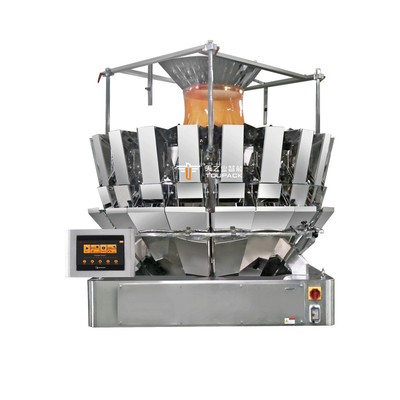 14 Hopper Multihead Weigher Máy đóng gói tự động Doypack Máy đóng gói chip ngô nitơ