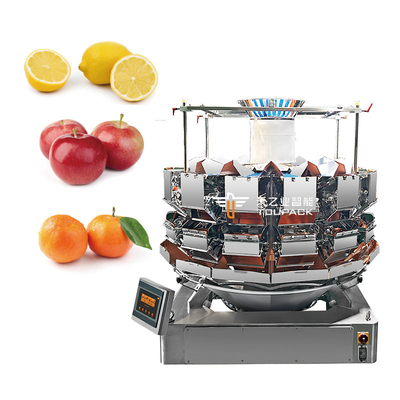 Sơ số kết hợp trái cây chính xác cao Orange Multi Head Weigher Series