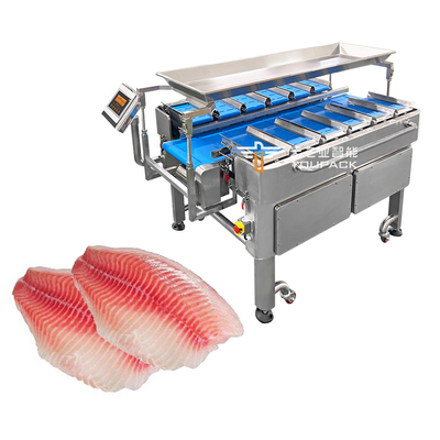 Meat Delta Robot dây đai tải tự động Hệ thống cân nhiều đầu