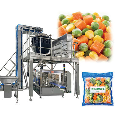 Máy đóng gói rau đông lạnh nhiều đầu cân cho các nhà máy chế biến thực phẩm