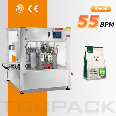 Máy đóng gói Doypack tự động cho túi đựng thực phẩm ăn nhẹ đậu phộng hạnh nhân hạt điều