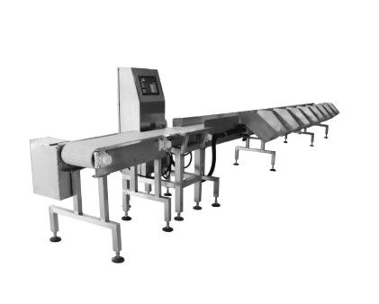 Máy phân loại trọng lượng băng tải bằng thép không gỉ trực tuyến