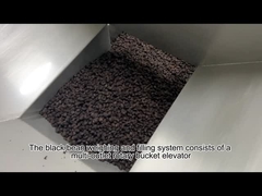 Đường cân và đóng hộp tempeh hạt