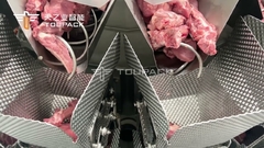 Tự động kết hợp máy cấp liệu trục vít Máy cân làm đầy Máy đóng gói thịt thực phẩm dính