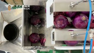 Dây chuyền đóng gói túi lưới hành tây — Cân tốc độ cao & nạp túi lưới hiệu quả cho sản phẩm