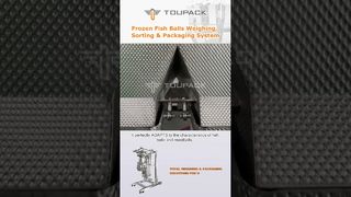 Được thiết kế cho cá viên đông lạnh, hệ thống cân định lượng nhiều đầu này