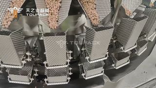 Giải pháp đóng gói thực phẩm cho thú cưng | Cân định lượng nhiều đầu 32 đầu + Đệm kín dạng ngang
